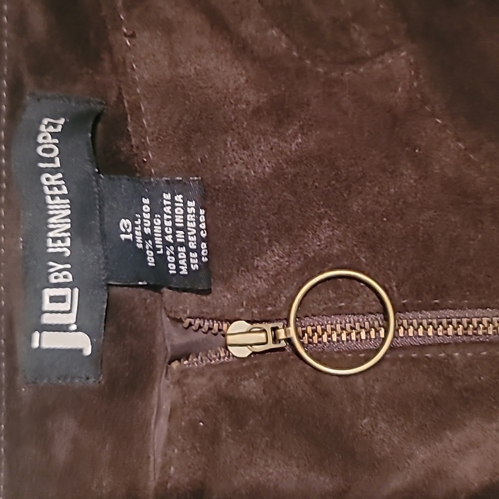 Vintage JLo Authentic  Rare Find Suede NWOT Festival Bell Bottoms - Picture 2 of 6